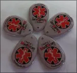 Medical Information pendants